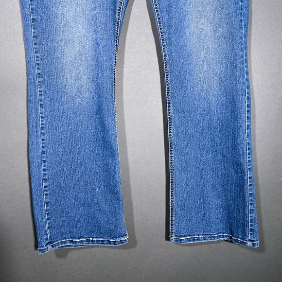 Faded‎ Glory Embroidered Back Pockets Jeans Size 14P - Picture 4 of 16